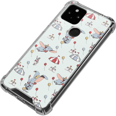 Disney Dumbo Vintage Pattern Google Pixel 5 Clear Case